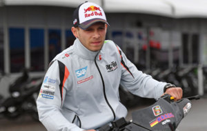 Stefan Bradl en el circuito de Sachsenring