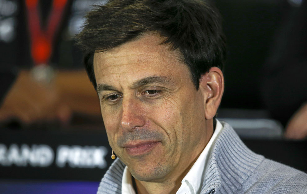 Wolff, durante la rueda de prensa del GP de Gran Bretaa