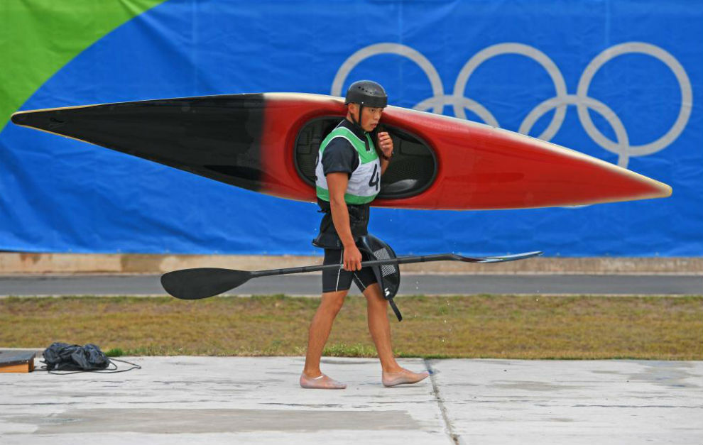 Kazuki Yazawa tras un entrenamiento en Ro de Janeiro.