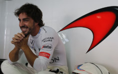 Alonso, durante el GP de Alemania