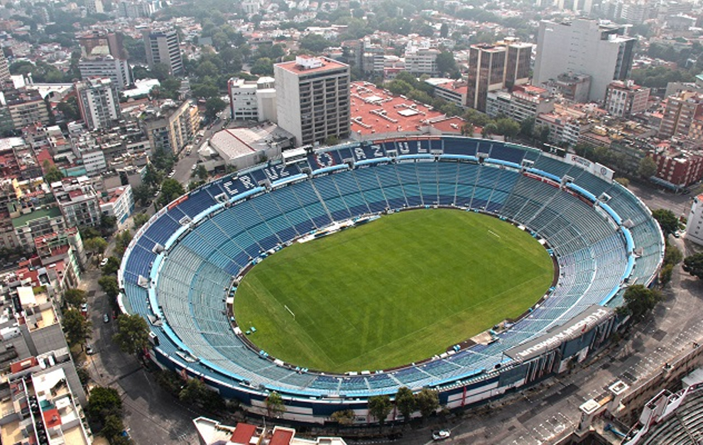 Imagen area del estadio azul, sede hasta ahora de Cruz Azul.