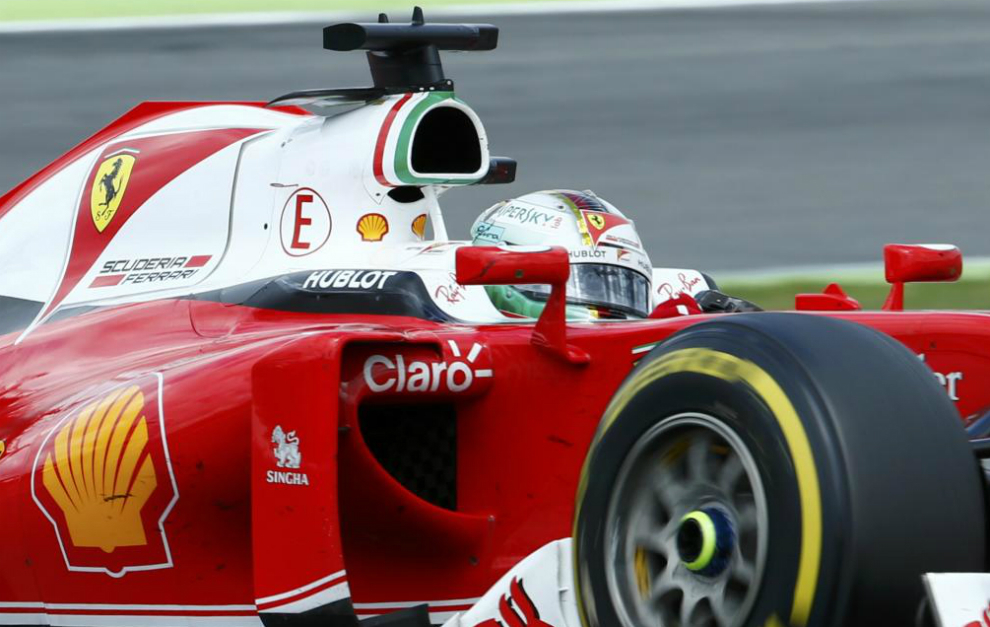Vettel el pasado fin de semana en el Gran Premio de Alemania