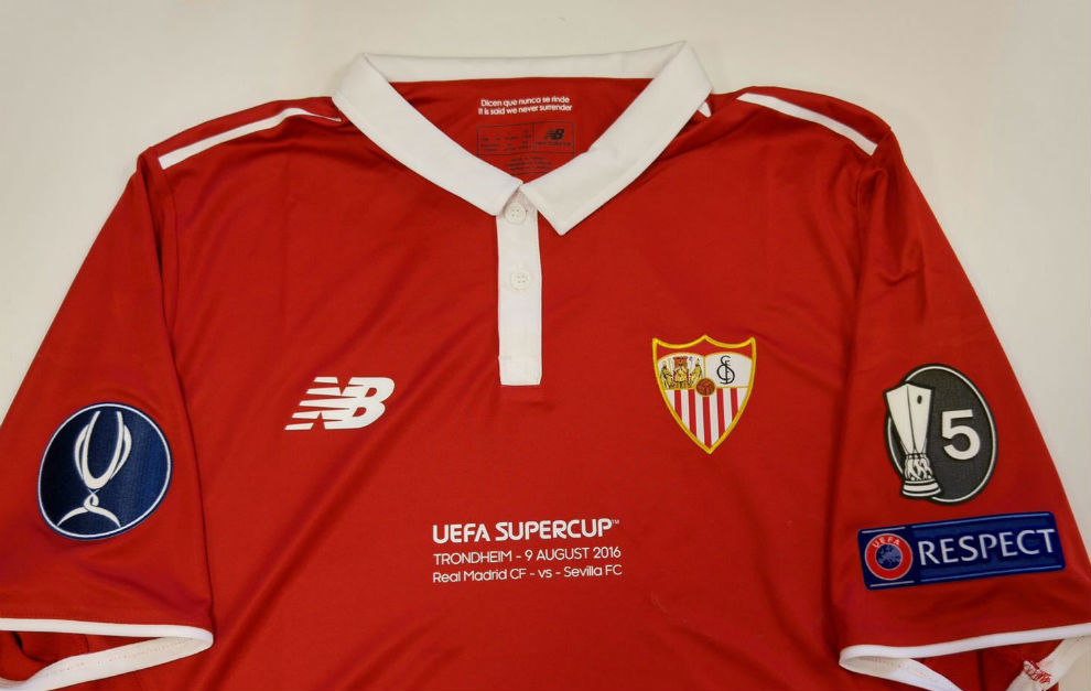 La camiseta que el Sevilla lucir el prximo martes da 9 ante el...