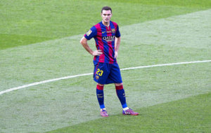 Varmelen durante uno de los partidos con el FC Barcelona