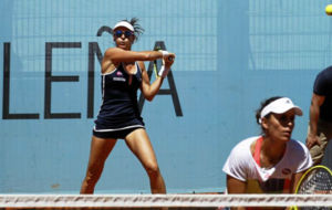 Arantxa Parra y Anabel, en el Masters Series de Madrid.