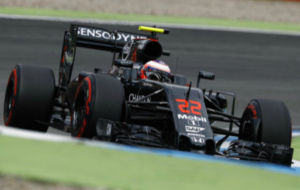 Button pilota su McLaren en el pasado Gran Premio de Alemania