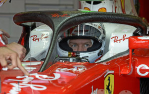 El halo, probado por Ferrari en Silverstone