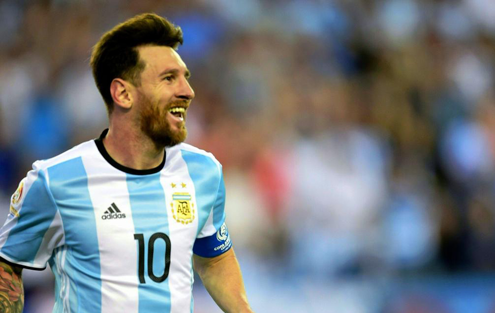 Messi, en un partido reciente con la selección argentina.