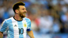 Messi, en un partido reciente con la seleccin argentina.