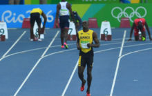 Bolt, instantes antes de debutar en los Juegos de Ro