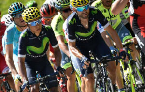 Nairo Quintana y Alejandro Valverde, en el pasado Tour de Francia.