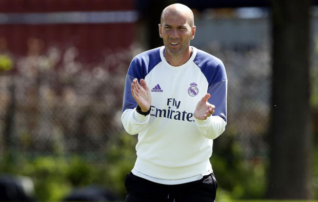 Zinedine Zidane, en un entrenamiento de la pretemporada.