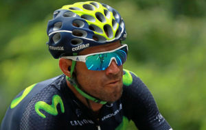 Alejandro Valverde, durante el pasado Tour de Francia.