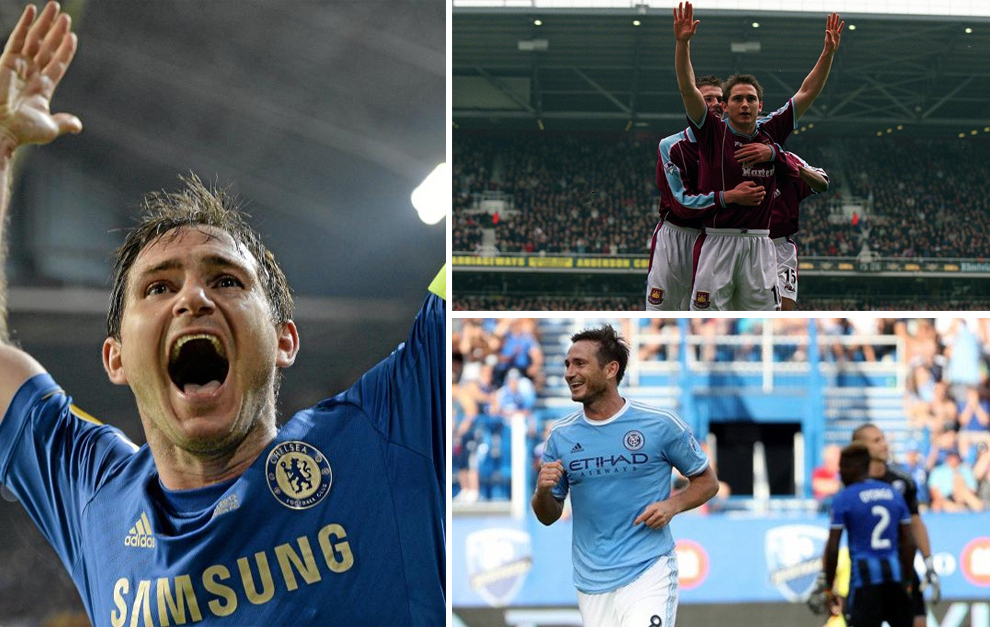 Lampard en distintas etapas de su carrera