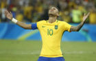 Neymar celebra el triunfo de Brasil