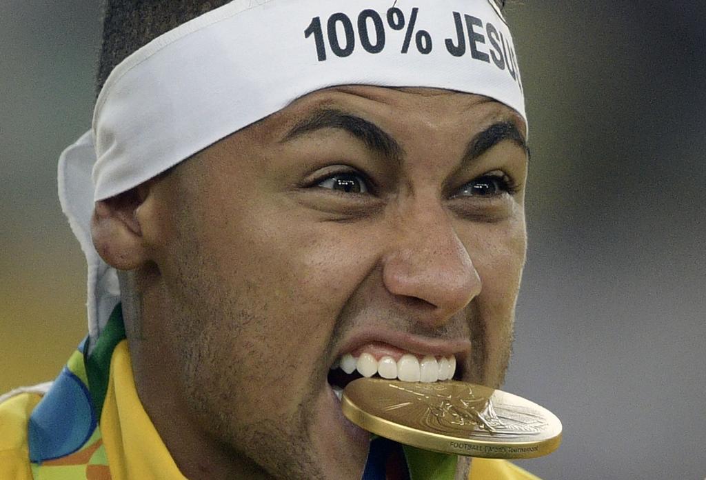 Neymar durante su participacin en los Juegos de Ro.