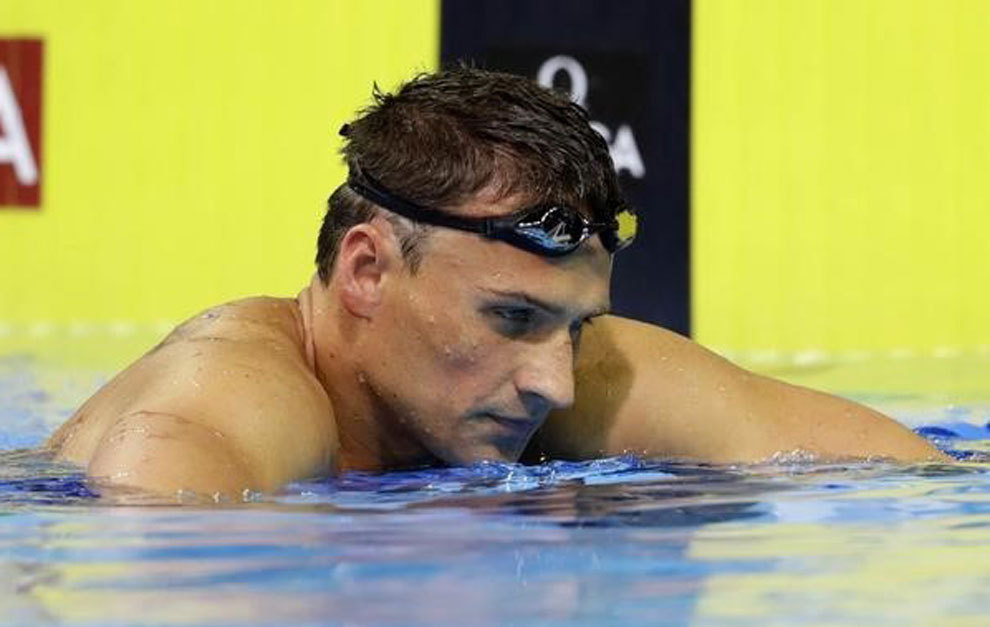 Ryan Lochte during the U.S. Olympic swimming team