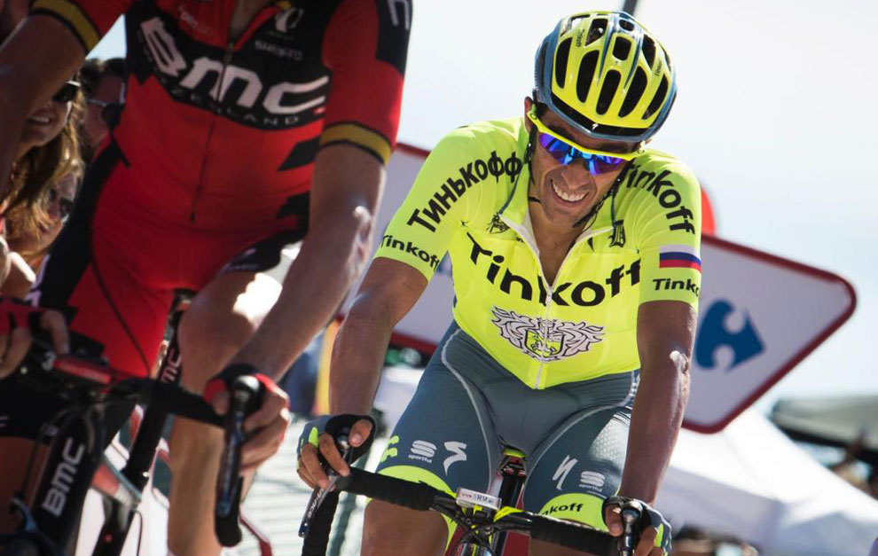 Contador, durante la tercera etapa.