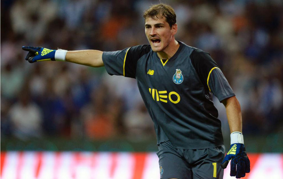 Casillas, con el Oporto en Champions.