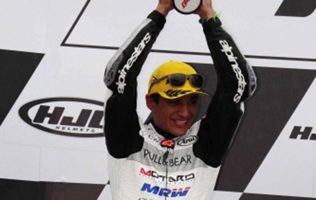 Jorge Martn celebra su segundo puesto en Brno