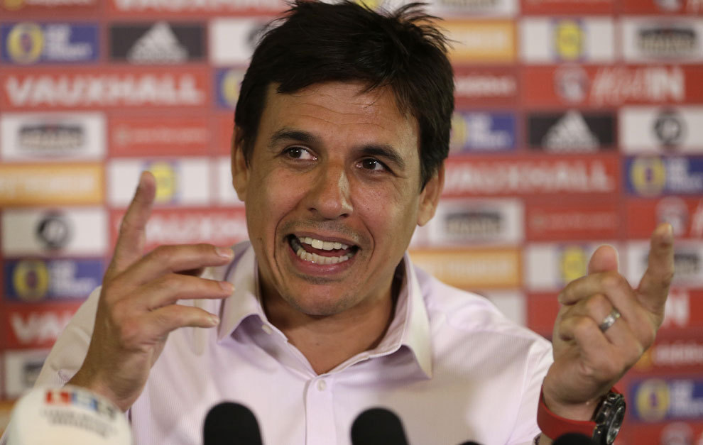 Wales manager Chris Coleman during a press conference.