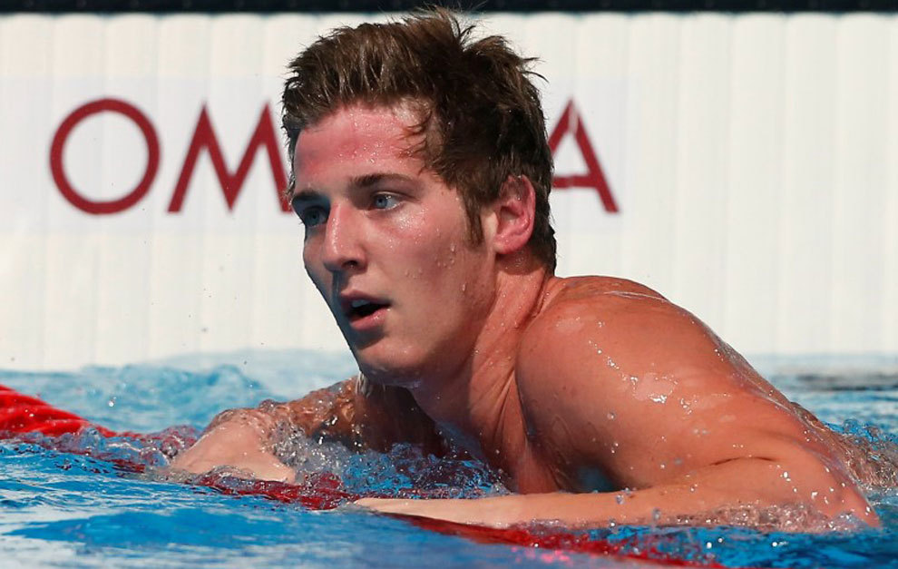 James Feigen after a competition in the Rio 2016 Olympic Games.