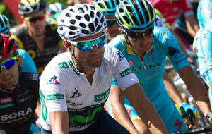 Valverde, durante la etapa.