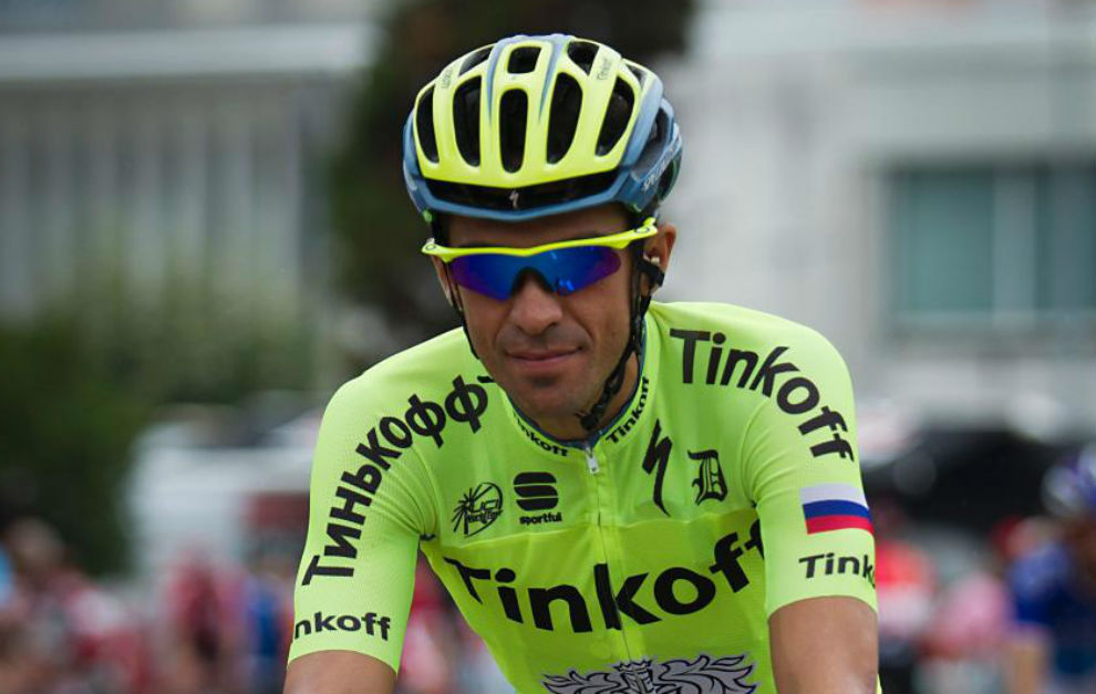 Contador, durante la Vuelta a Espaa.