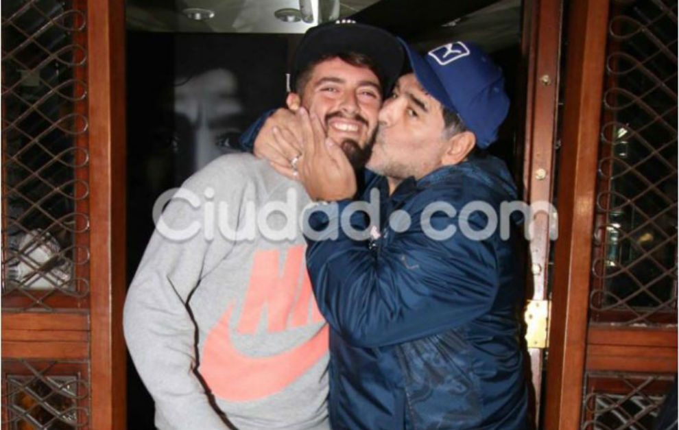 El rencuentro entre los dos Maradona