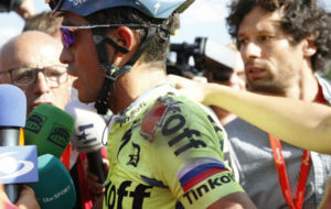 Contador, tras finalizar la etapa.