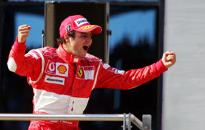 Massa, celebra su primera victoria en el GP de Turqua 2006