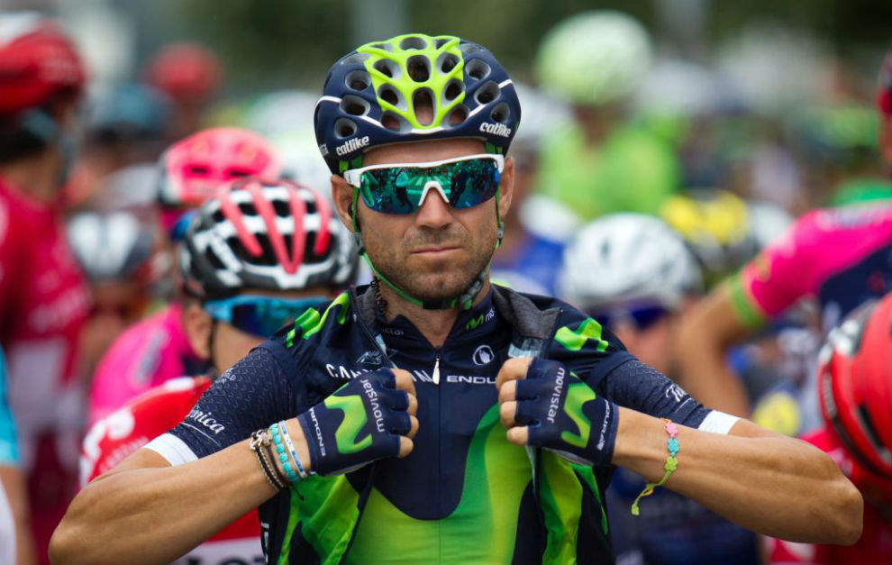 Valverde, durante la Vuelta a Espaa.