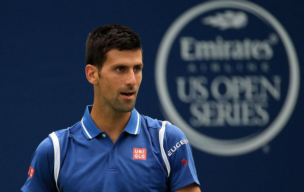 Novak Djokovic en la final individual ante el japons Kei Nishikori...