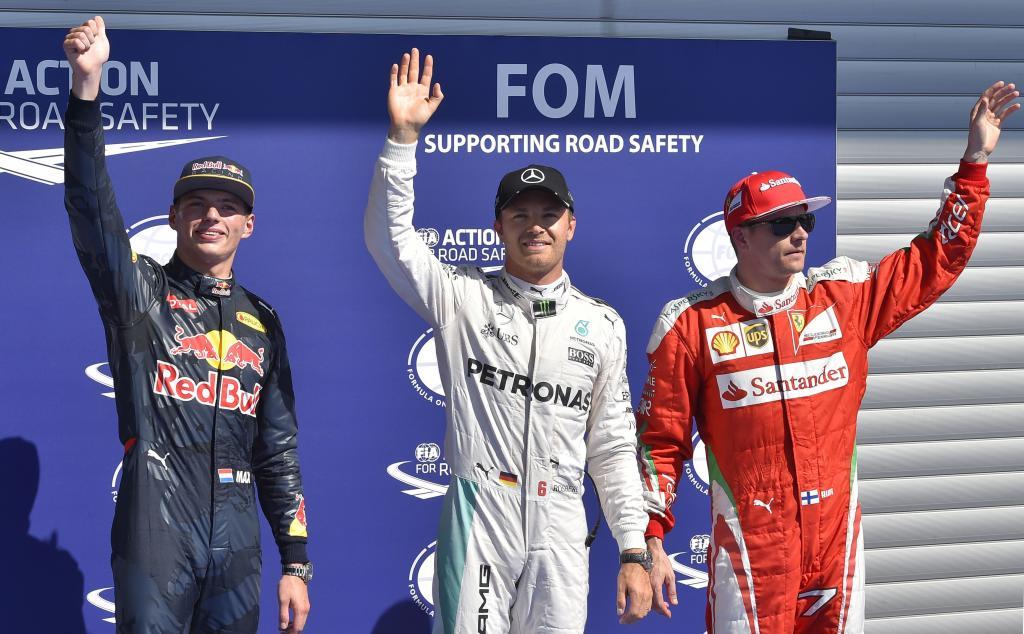 Verstappen, Rosberg y Raikkonen, tres pilotos de tres equipos...