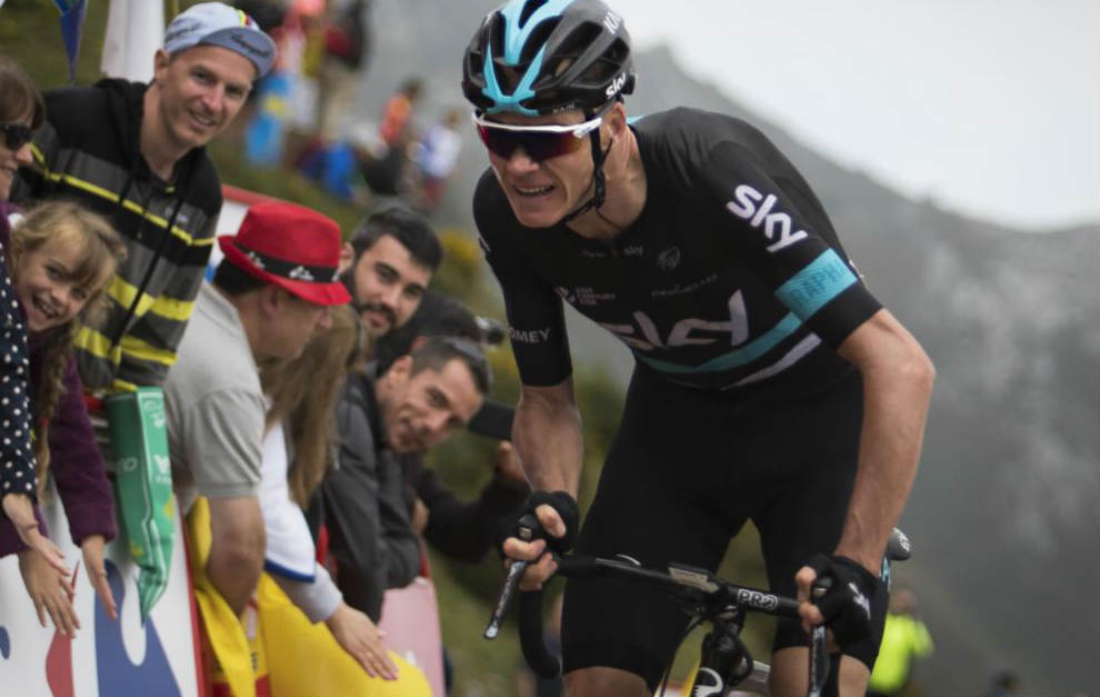 Froome, en la 10 etapa de la Vuelta a Espaa.
