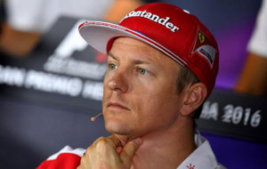 Raikkonen, en la rueda de prensa previa al GP de Italia.