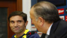 Marcelino y Fernando Roig, en rueda de prensa en el Villarreal