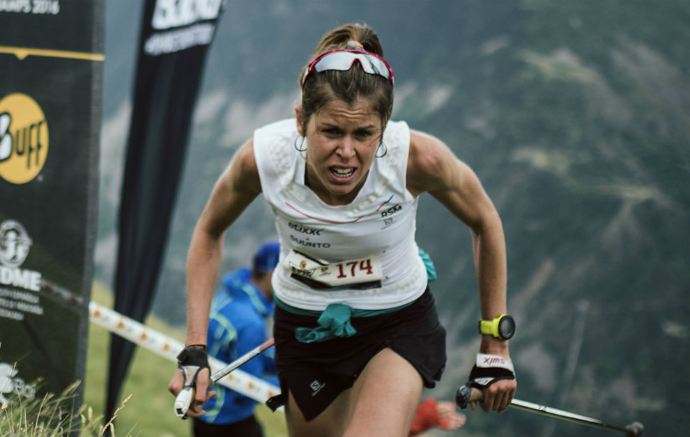 Laura Orgu, durante el KV del Mundial de trail.