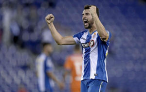 lvaro Gonzlez se muestra eufrico tras un partido del Espanyol en...