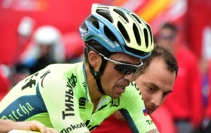 Alberto Contador, durante la presente Vuelta a Espaa.