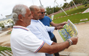 Noly, Roque y Gerardo, jugadores de la UD Las Palmas de los aos 70