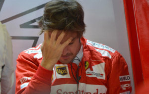 Alonso, durante el Gran Premio de Inglaterra de 2014.