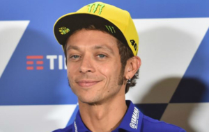 Rossi durante la conferencia de prensa en Misano