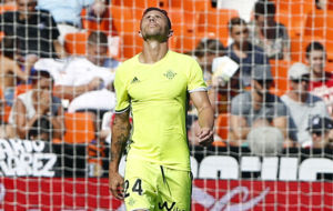 Rubn Castro, durante el partido contra el Valencia