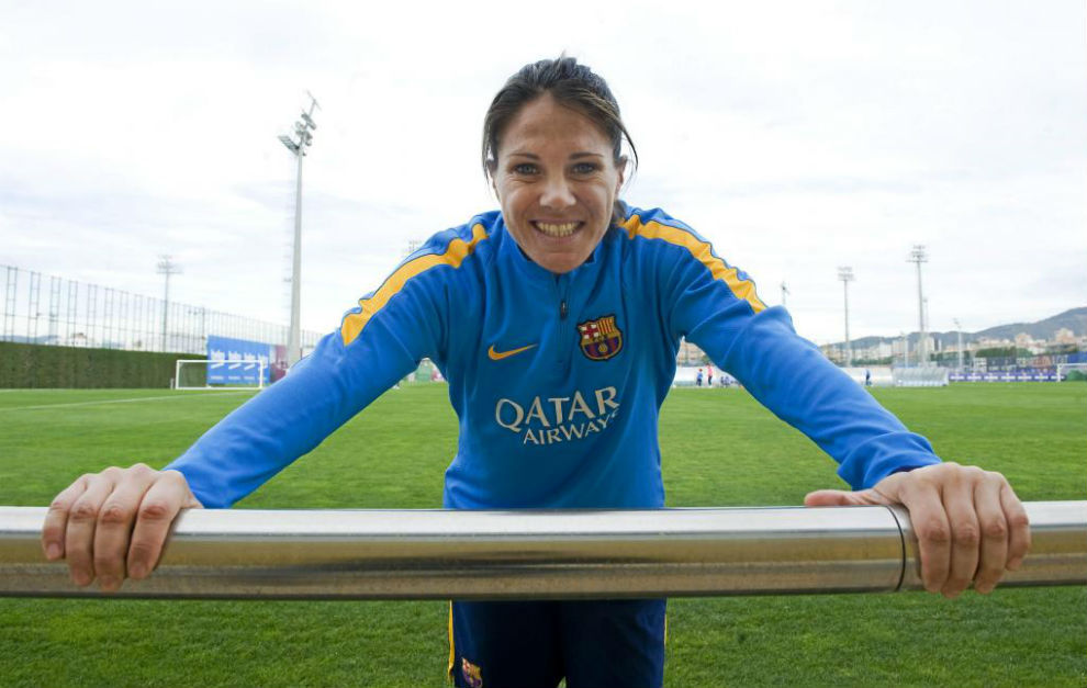 Ruth Garca posa para MARCA en la Ciudad Deportiva Joan Gamper.