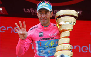 Vincenzo Nibali, ganador de la edicin 2016 del Giro de Italia