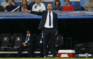 Zidane en el partido ante el Sporting de Portugal
