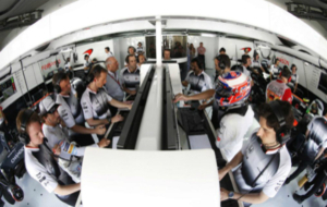 El box de McLaren durante el pasado Gran Premio de Alemania