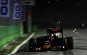 Carlos Sainz (Toro Rosso) durante la calificacin del GP de Singapur...