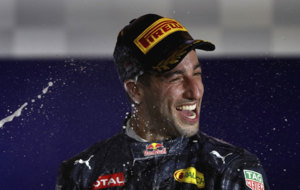 Ricciardo, en el podio de Singapur